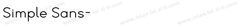 Simple Sans字体转换